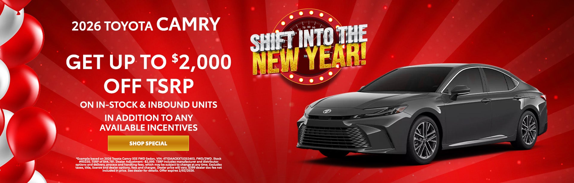 2026 Toyota Camry Offer