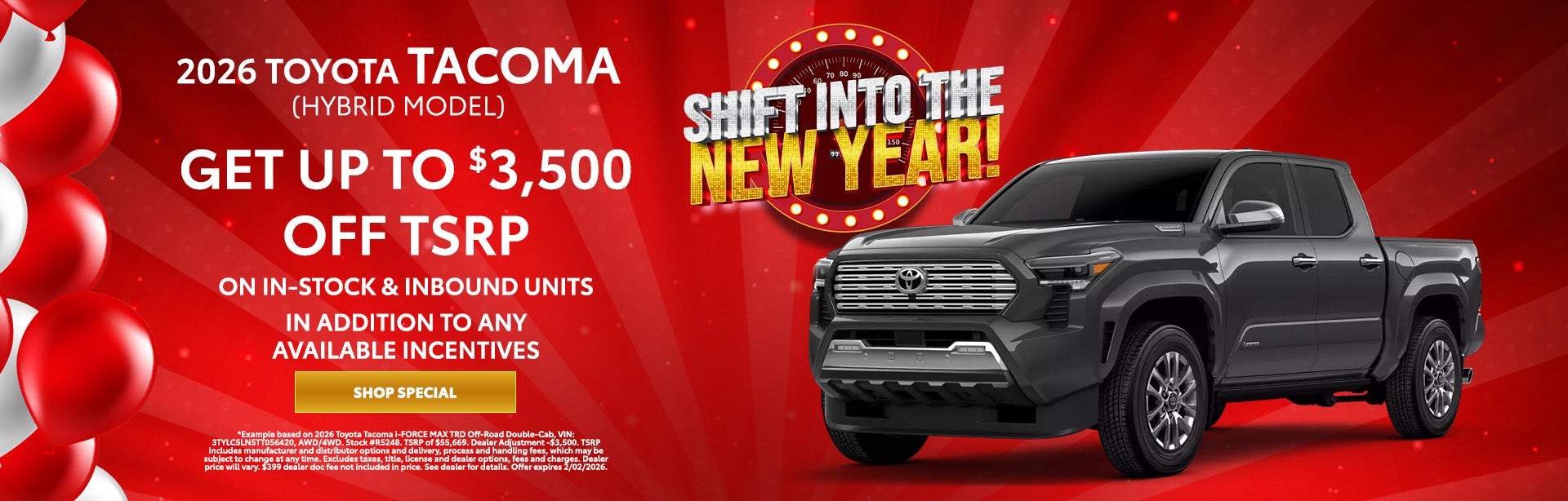 2026 Toyota Tacoma (Hybrid Model) Offer